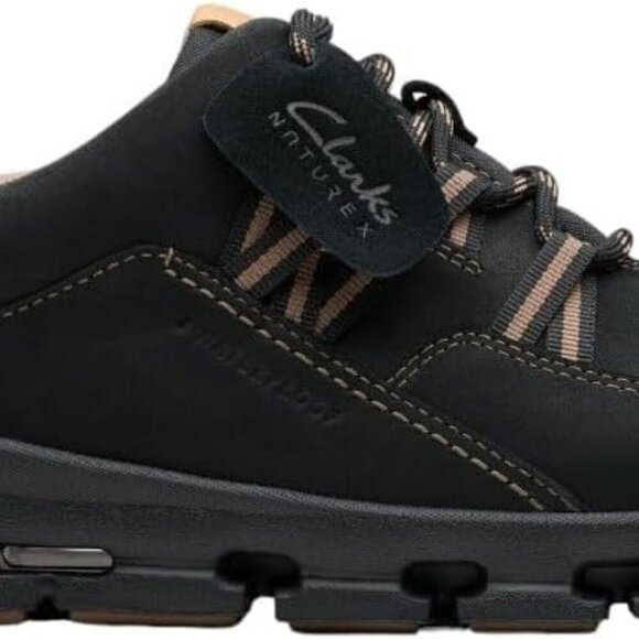 Women's Waterproof Leather Sneakers Size 7 Black Nubuck Comfort Shoes